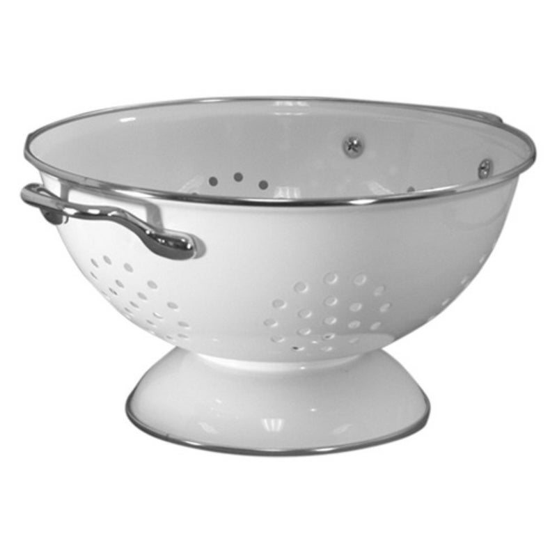 Reston Lloyd Calypso Basics by Reston Lloyd Powder Coated Enameled Colander, 3 Quart, White,80300