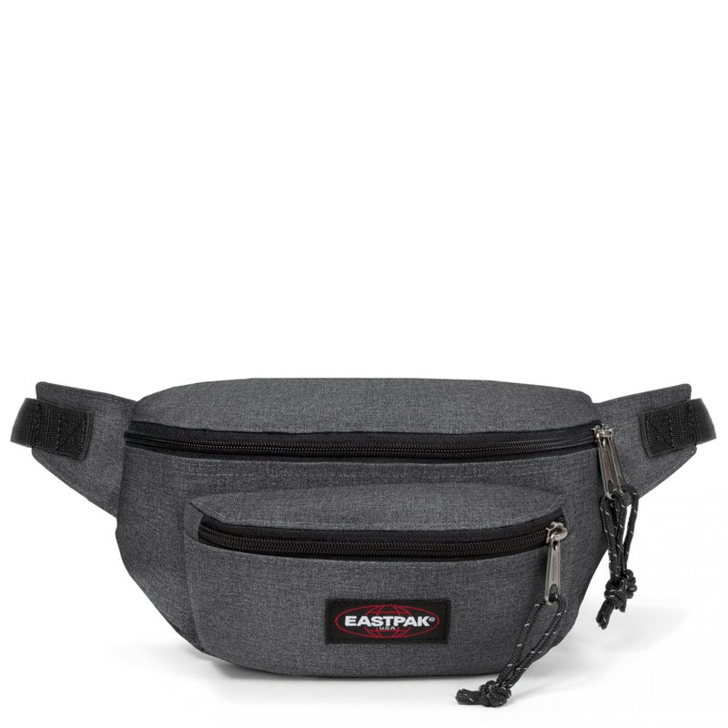 EASTPAK Doggy Bag 3L Waistpack with Front Back Zip Pockets Adjustable Belt Lightweight VeganFriendly Black Denim - Image 2