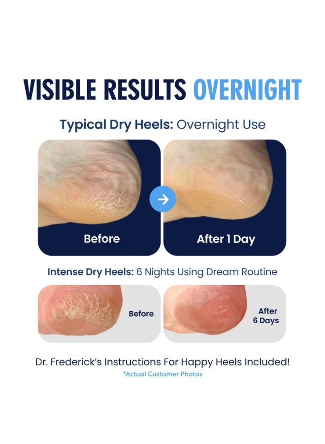 Dr. Frederick's Original Moisturizing Heel Socks For Cracked Heel Treatment - 2 Pairs - Stop Cracked Heels In Their Tracks, Grey - Image 4