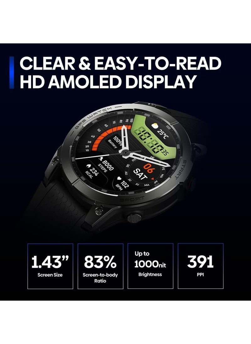 Zeblaze Zeblaze Stratos 3 Pro GPS Smart Watch Built-in GPS And Route Import AMOLED Display Bluetooth Phone Calls  - Image 3