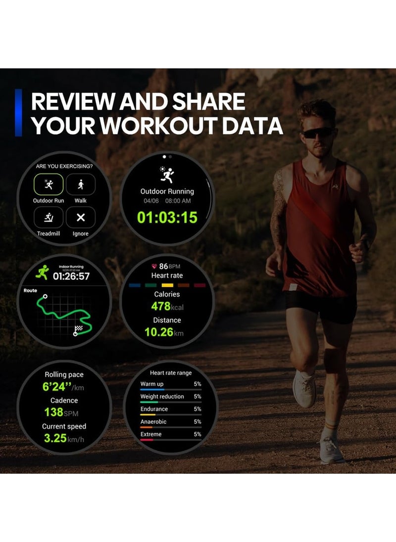Zeblaze Zeblaze Stratos 3 Pro GPS Smart Watch Built-in GPS And Route Import AMOLED Display Bluetooth Phone Calls  - Image 4