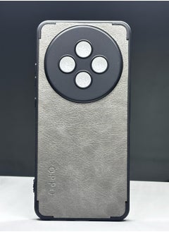Generic Oppo 12F Grey Leather Case with Black Frame is a case specially designed to protect your device from scratches and shocks.  - Image 1