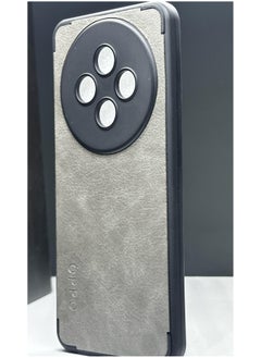 Generic Oppo 12F Grey Leather Case with Black Frame is a case specially designed to protect your device from scratches and shocks.  - Image 3