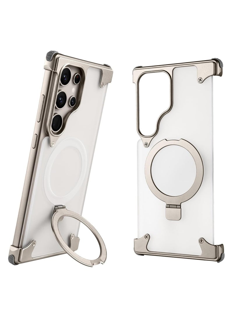 general Phone case for Samsung Galaxy S24 Ultra, sleek and simple Protective shock absorbing Aircraft-grade aluminum case with built-in stand Galaxy S24 Ultra phone case - Image 1