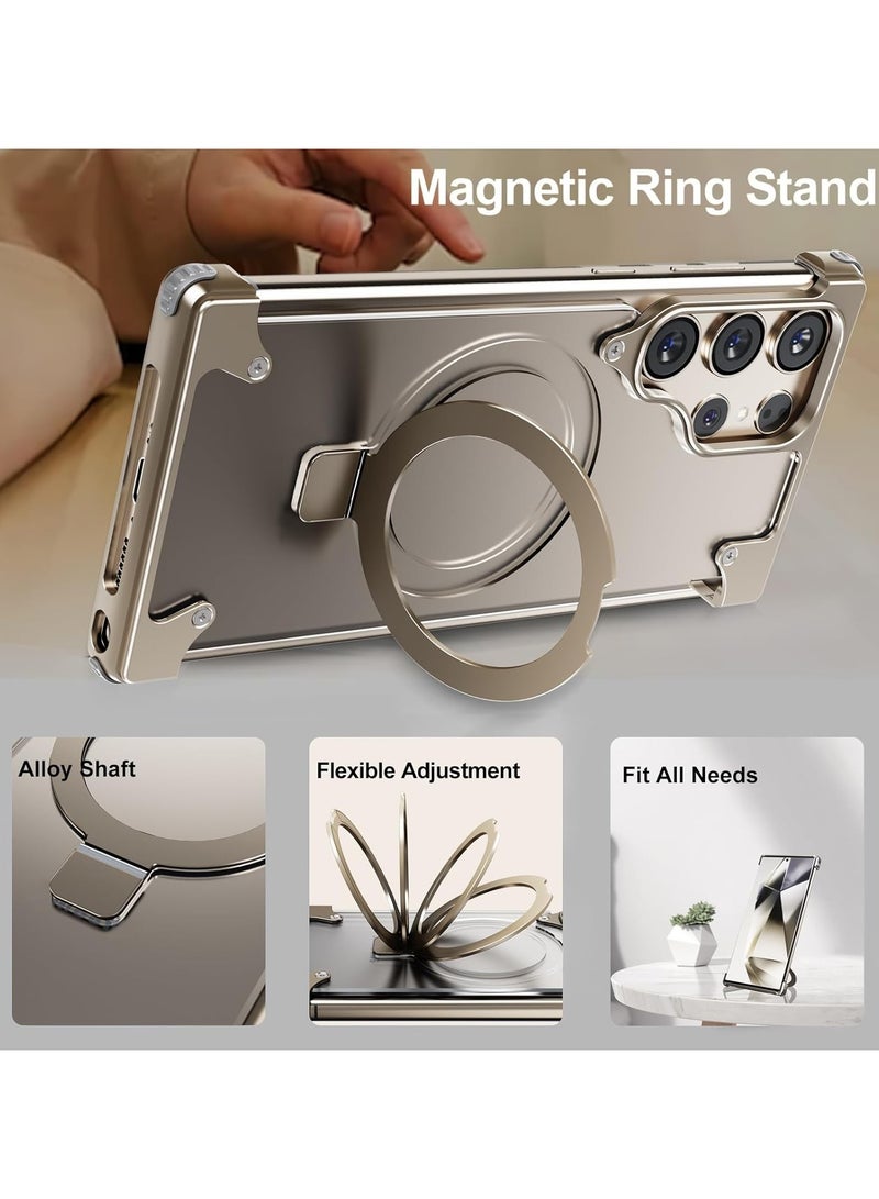 general Phone case for Samsung Galaxy S24 Ultra, sleek and simple Protective shock absorbing Aircraft-grade aluminum case with built-in stand Galaxy S24 Ultra phone case - Image 3