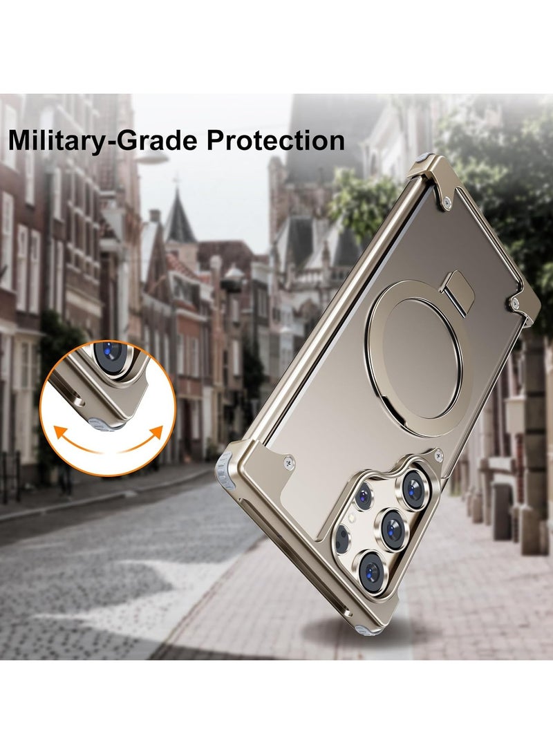 general Phone case for Samsung Galaxy S24 Ultra, sleek and simple Protective shock absorbing Aircraft-grade aluminum case with built-in stand Galaxy S24 Ultra phone case - Image 4