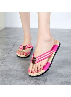 Loquat Men/Women New Beach Flip-Flops Plum Purple  - Image 3