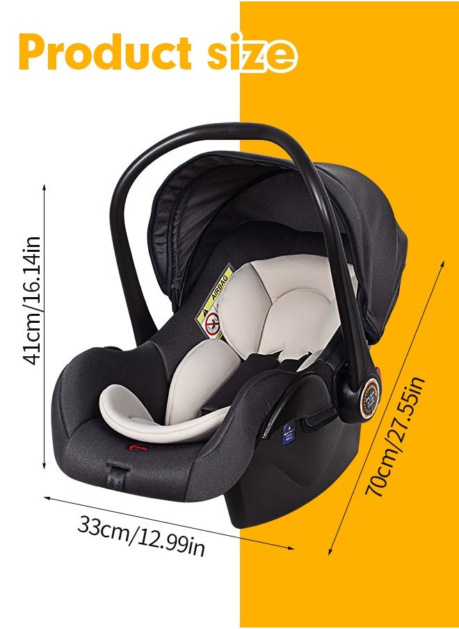 Soft Touch - Baby Car Seat With Full Body Support Cushion Baby Carrier Cot with Adjustable Canopy - Image 1