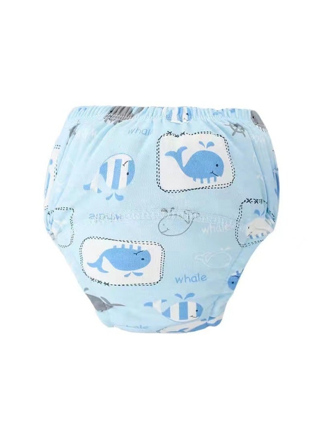 حفاضات جيب قطنية للطفل مضادة لتسرب الماء، حفاضات قماشية مقاومة للتسرب الجانبي، سراويل تدريب على استخدام المرحاض للأطفال، قابلة للتنفس والغسل - Image 1