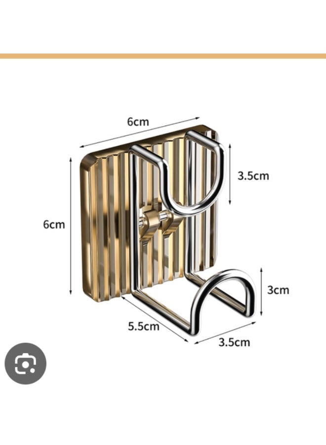 Wall Hook Easy to Clean Multifunctional Storage Hook Wall Hanging Adhesive Basin Hook - Image 2