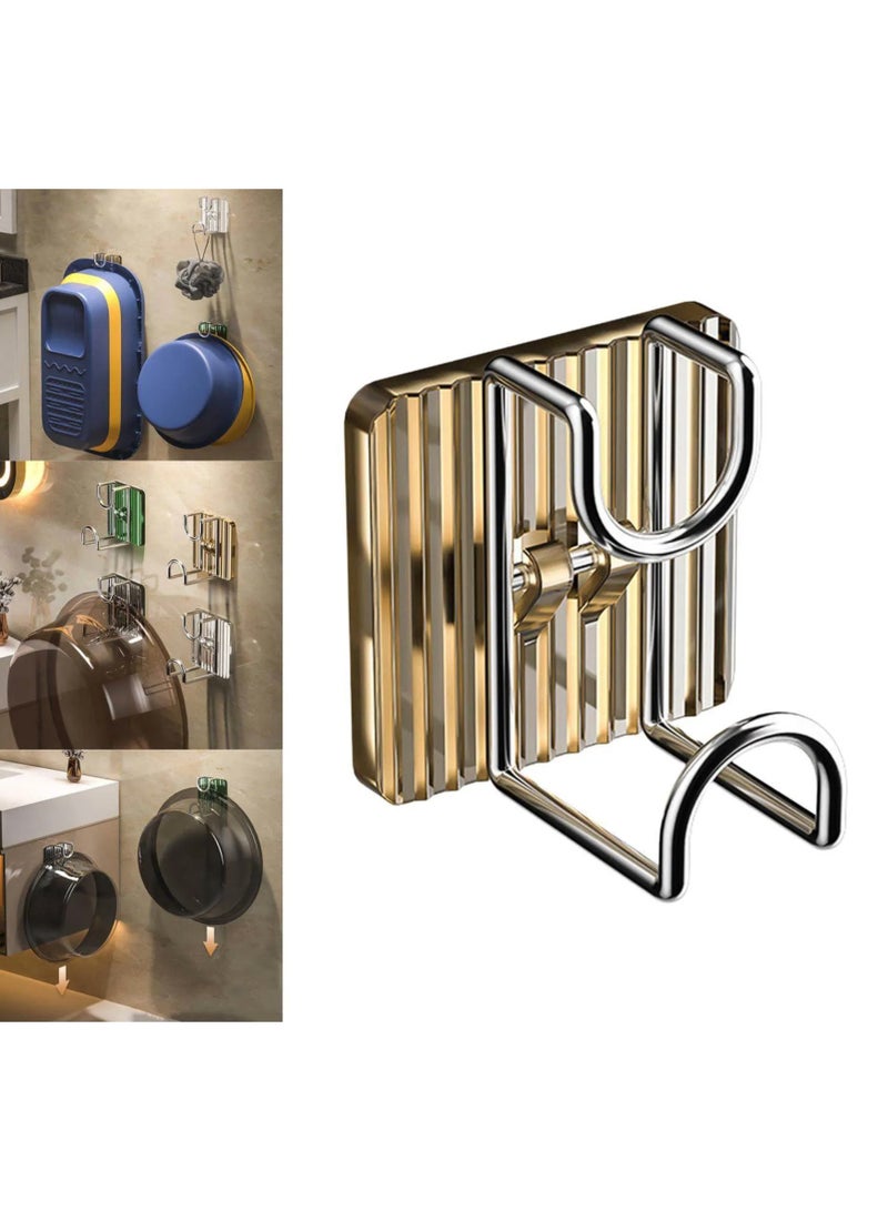 Wall Hook Easy to Clean Multifunctional Storage Hook Wall Hanging Adhesive Basin Hook - Image 1