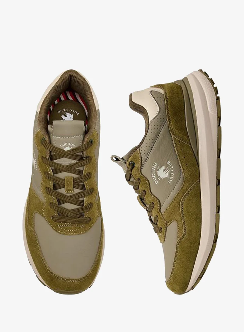 دوتشيني Men Logo Print Lace-Up Ankle Sneakers