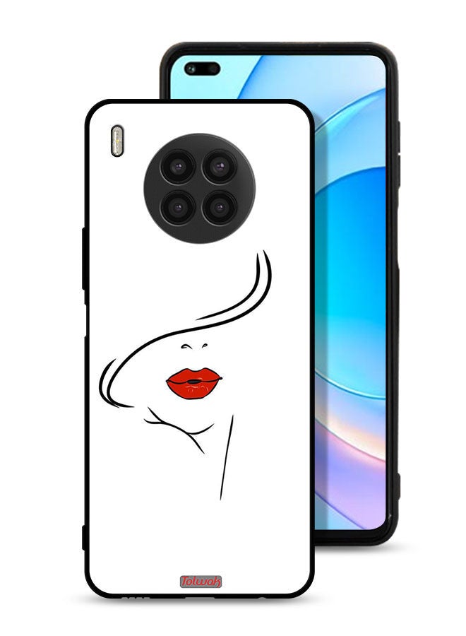 Tolwak Honor 50 Lite Protective Case Cover Girl Face Art - Image 1