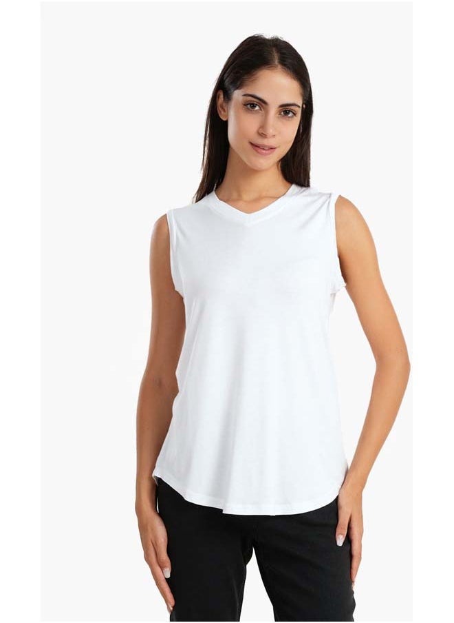 Carina - V Neck Viscose Top - Image 1