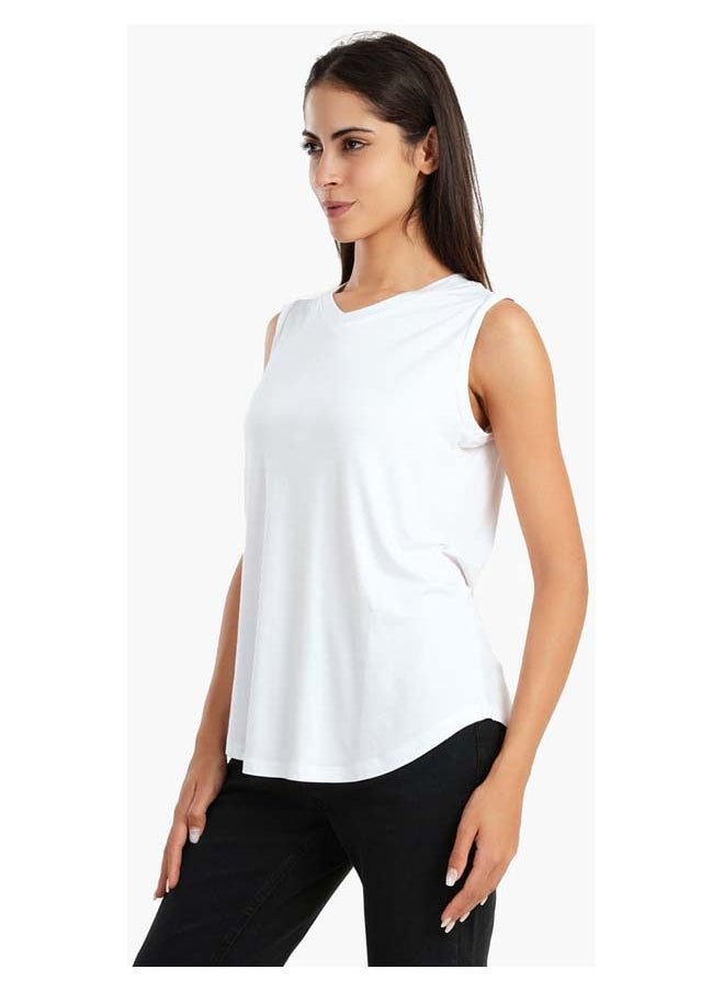 Carina - V Neck Viscose Top - Image 1