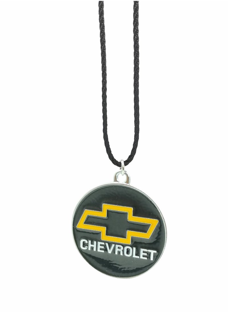 Chevrolet Lanyard - Hanging Pendant Metal Mini Car Decoration Chain, Car Pendant Mirror  1 Pcs - Image 1
