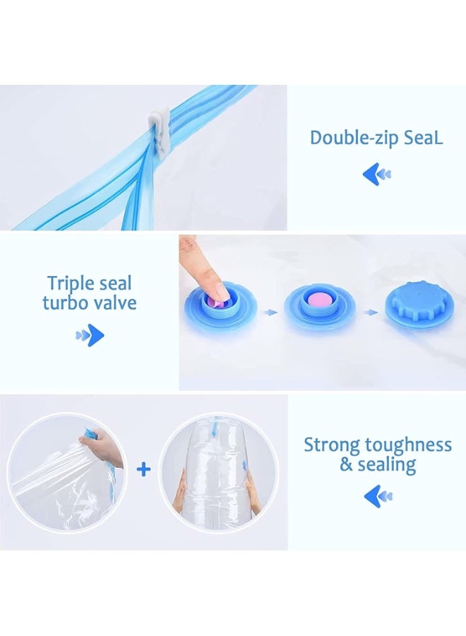 Vacuum bags measuring 110 × 80 cm, reusable for clothes. - Image 2