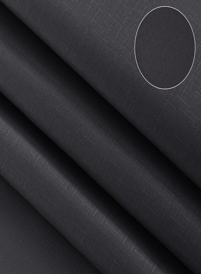 SPWIY Dark Grey and White Shower Curtain for Bathroom Luxury Hotel Spa, Modern Washable Decorative Gray Ombre Shower Curtains Set with Hooks, 72x72 inch - Image 4
