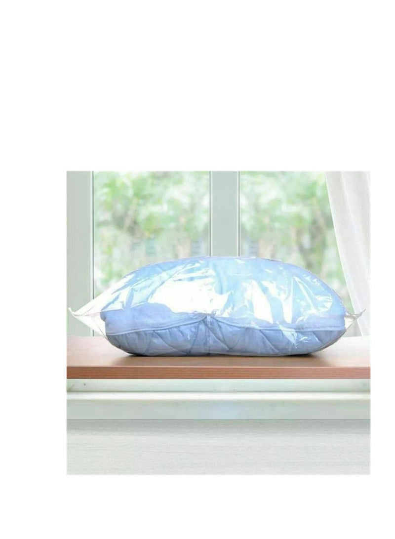 Storage Bag, Vacuum Bags for Clothes, Blankets, Toys for Kids, Dust and Water Repellent Works with Any Vacuum Cleaner (70% More Pressure Than Regular Bag), Transparent (2 Pack) - Image 3