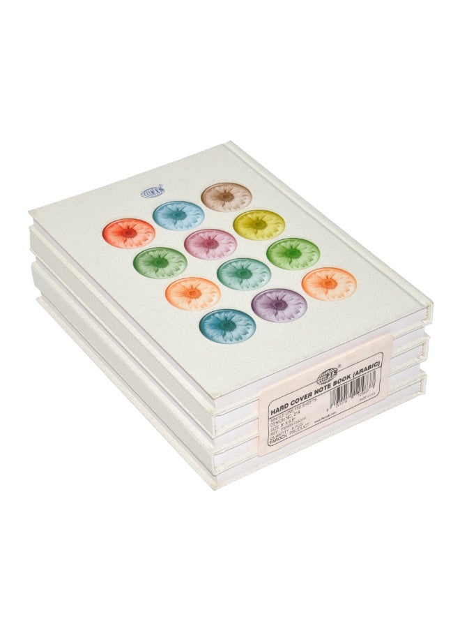 FIS 5-Piece Hard Cover Notebook with Arabic Border 9X6.5 Inch, 150-Sheets - FSNB915A314 - Image 1