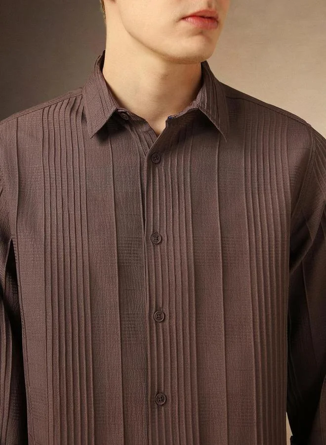 Dennis Lingo Button-Down Solid Casual Shirt by Styli
