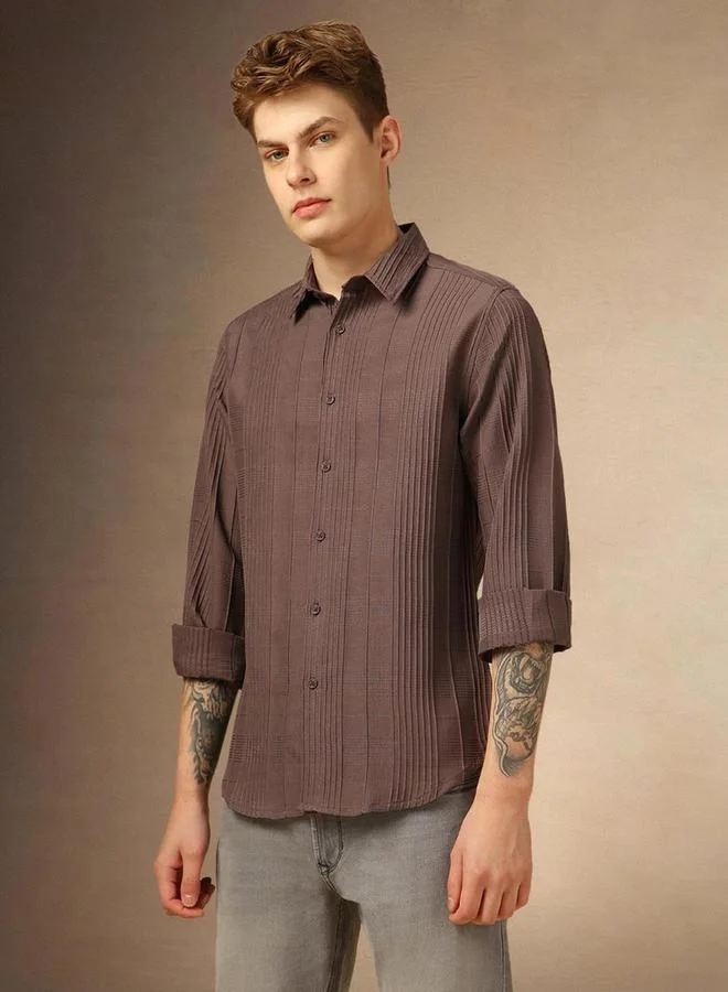 Dennis Lingo Button-Down Solid Casual Shirt by Styli