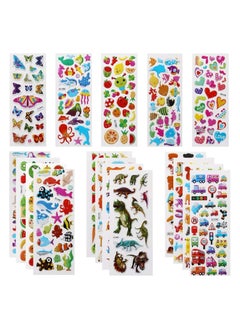 Mumoo Bear Mumoo Bear 3D Stickers for Kids Puffy Stickers 520+ Children Stickers 22 Variety Sheets for Rewarding Gifts Scrapbooking Including Animals, Fish, Dinosaurs, Numbers, Fruits, Trucks, Butterfly and More  - Image 1