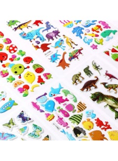 Mumoo Bear Mumoo Bear 3D Stickers for Kids Puffy Stickers 520+ Children Stickers 22 Variety Sheets for Rewarding Gifts Scrapbooking Including Animals, Fish, Dinosaurs, Numbers, Fruits, Trucks, Butterfly and More  - Image 2