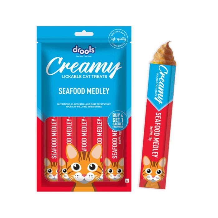 Drools Creamy Seafood Medley Sticks 5x15g