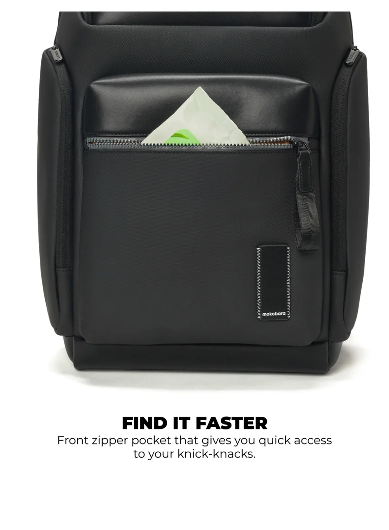 Mokobara  The Astronaut Backpack - 25 Liter Capacity, Reverse Coated Nylon Material | Money Moves Black  | Best Price UAE