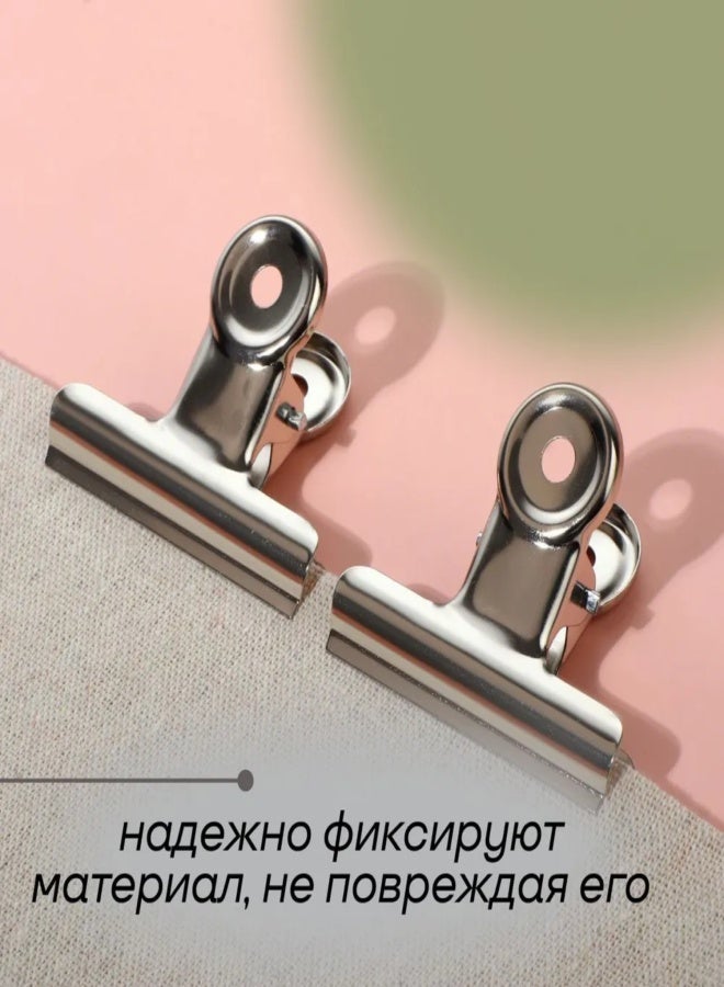 Clamp stationery fixing universal organizing clip, stainless steel iron bill clip, extra-large size, small size, book small clip - Image 4