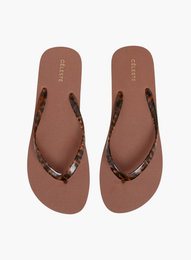 Celeste Women's Textured Thong Slippers