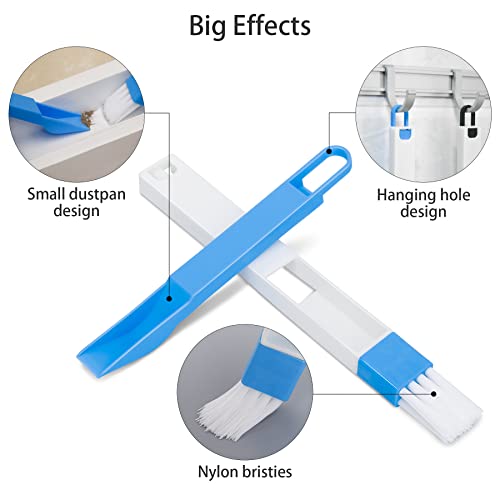 Aivwis Hand-held Groove Gap Cleaning Tools, Window Track Cleaning Brush, Crevice Cleaning Brushes for Deep Cleaning Door Window Track, Seams, Etc. - Image 4