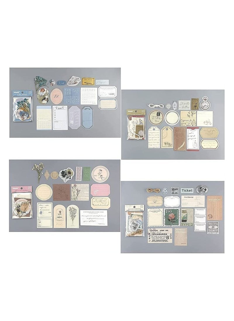 Journal Stickers, Vintage Scrapbook Stickers, 120 Piece Antique Stickers Parchment Old Retro Scrapbooking Paper for Art Journaling, DIY Crafts, Bullet Journals, Planners, Scrapbooking Supplies  - Image 3