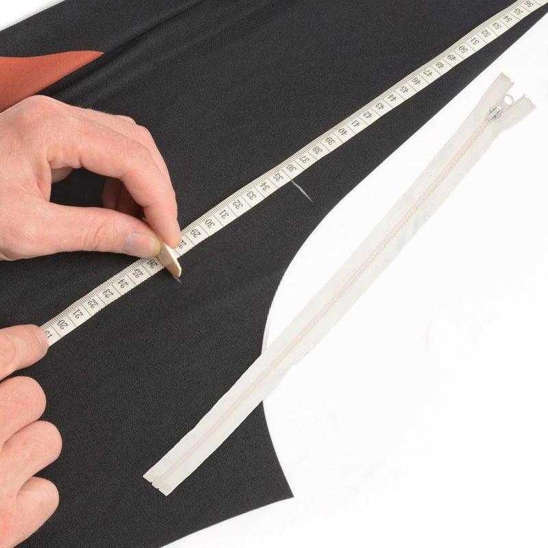 HINTRMENT 4pcs Resin Sewing Zippers 50cm Separating Jacket Zippers Bulk with Light Beige for Clothing Workwear Tailoring - Image 5