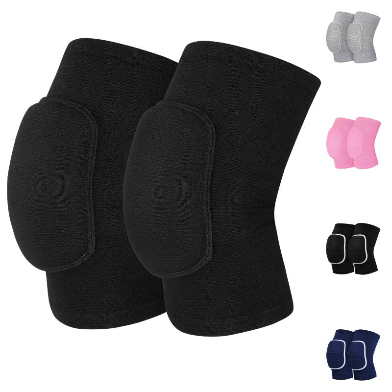 HISFFOG Volleyball Knee Pads for Women, Men, Youth, Girls, Kids, Knee brace for Volleyball Basketball Football Dance Yoga Tennis Running Cycling Workout Climbing Wrestling - Image 2