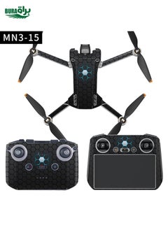 BURAQ Full Surround Style Waterproof  Sticker For DJI Mini 3 Pro RC With Screen Version(Mn3-15)  - Image 2