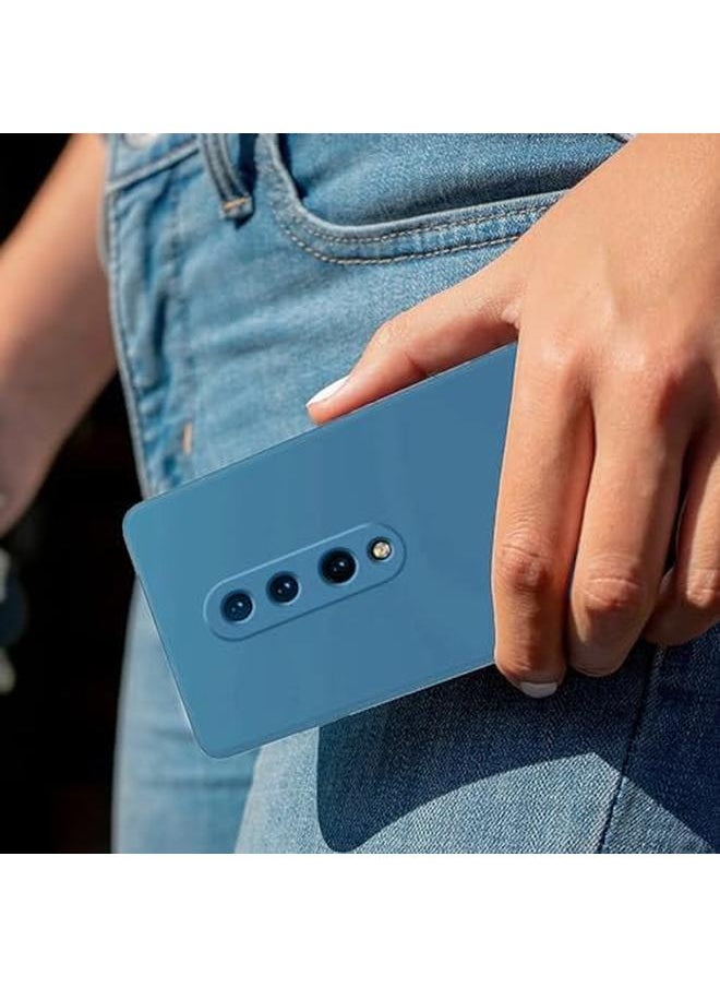 erorex - Silicone Phone Case For Oneplus 7 Pro Phone Case Soft Slim Silicone Protective Case Cover With Microfiber Lining Shockproof Phone Cover For Oneplus 7 Pro Blue - Image 1