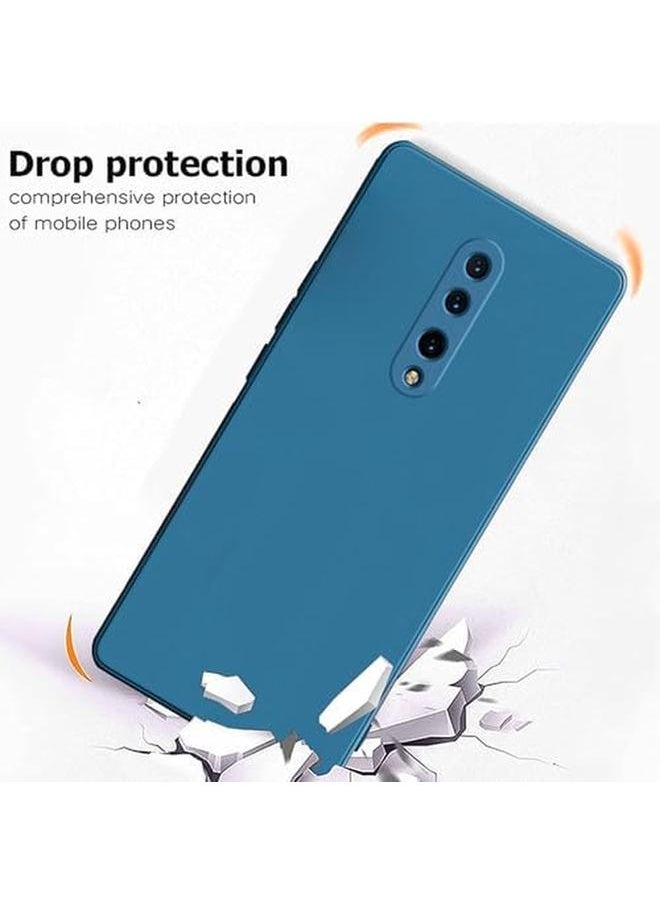 erorex - Silicone Phone Case For Oneplus 7 Pro Phone Case Soft Slim Silicone Protective Case Cover With Microfiber Lining Shockproof Phone Cover For Oneplus 7 Pro Blue - Image 1