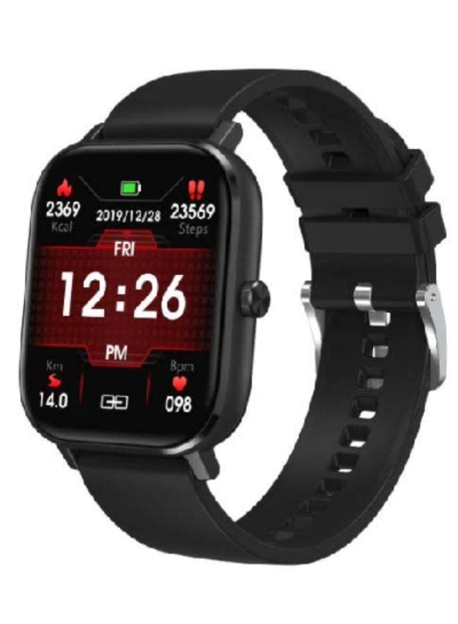 AROAQ DT35+ Smart Watch 1.75 Inch HD Color Screen, Bluetooth Call, Heart Rate & Health Monitoring, Sleep & Fitness Tracker – Black - Image 1