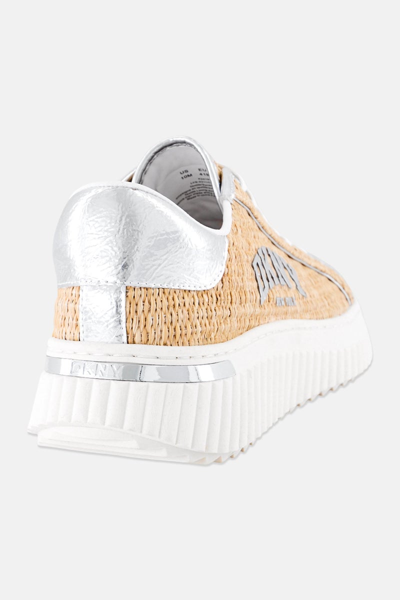 DKNY Women Leon Lace Up Casual Shoes,Tan - Image 2