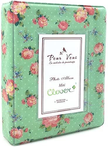 FotoCart [Instax Mini 64 Page Photo Album] Pieces of Moment Book Album Compatible for Films of Fujiflm Instax Mini 7s 8 8+ 9 25 26 50s 70 90 10 11 30 55 20 50 7 LiPlay & Hello Kitty (Green Pattern) - Image 1