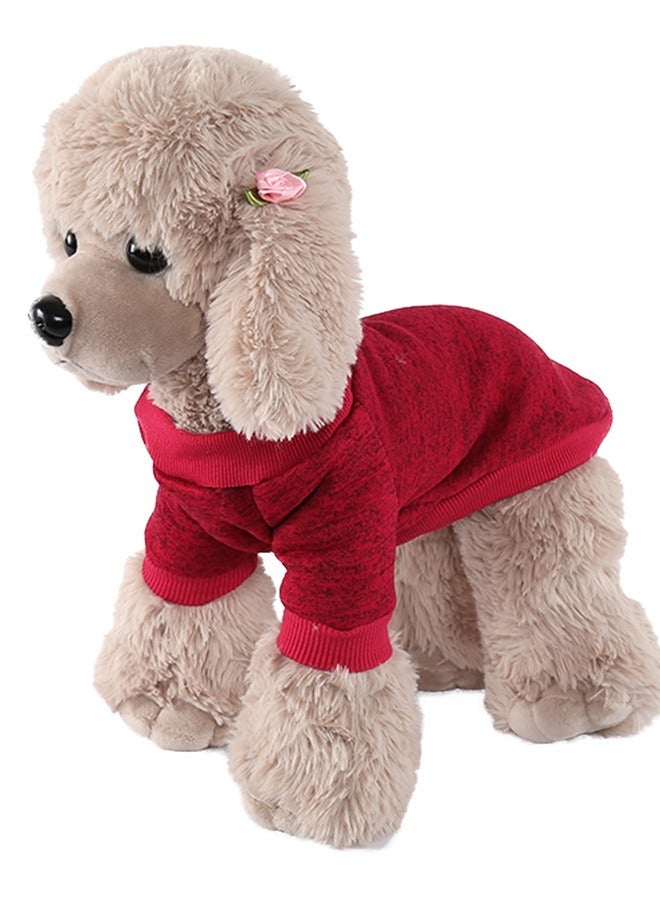 Loquat تي شيرت كلاب سكواليتي للكلاب ملابس خريف وشتاء أحمر - Image 1