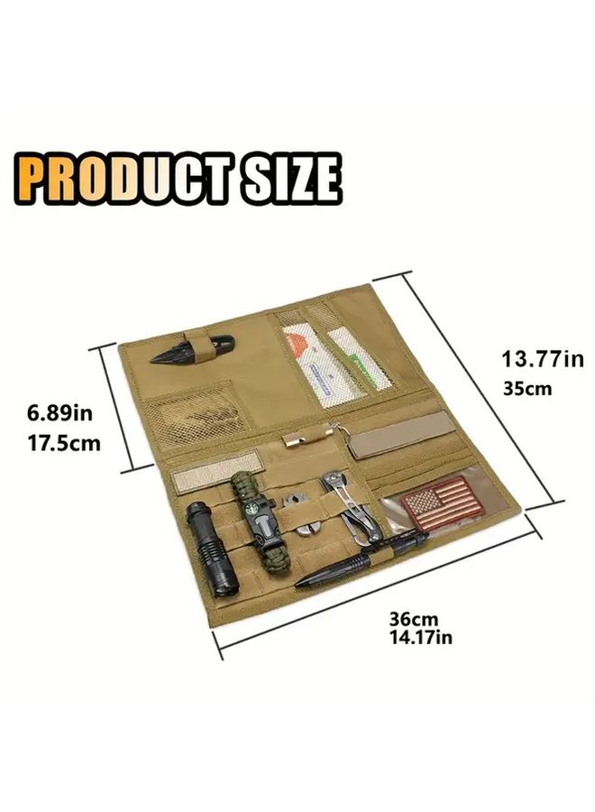 Black Large Double Sided Molle Sun Visor Storage Bag For Truck Car - Image 3