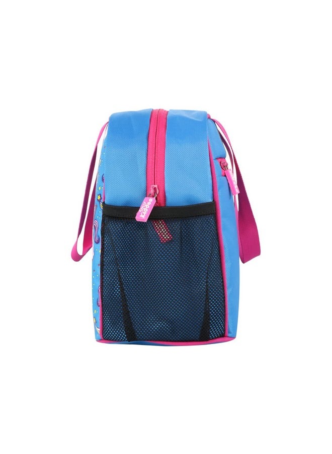 SMILY KIDDOS Smily Kiddos Joy Lunch Bag- Unicorn Theme Blue| for Girls Comes with one Main Compartment | Best Birthday Return Gifts for Boys & Girls| (Polyester)  - Image 3