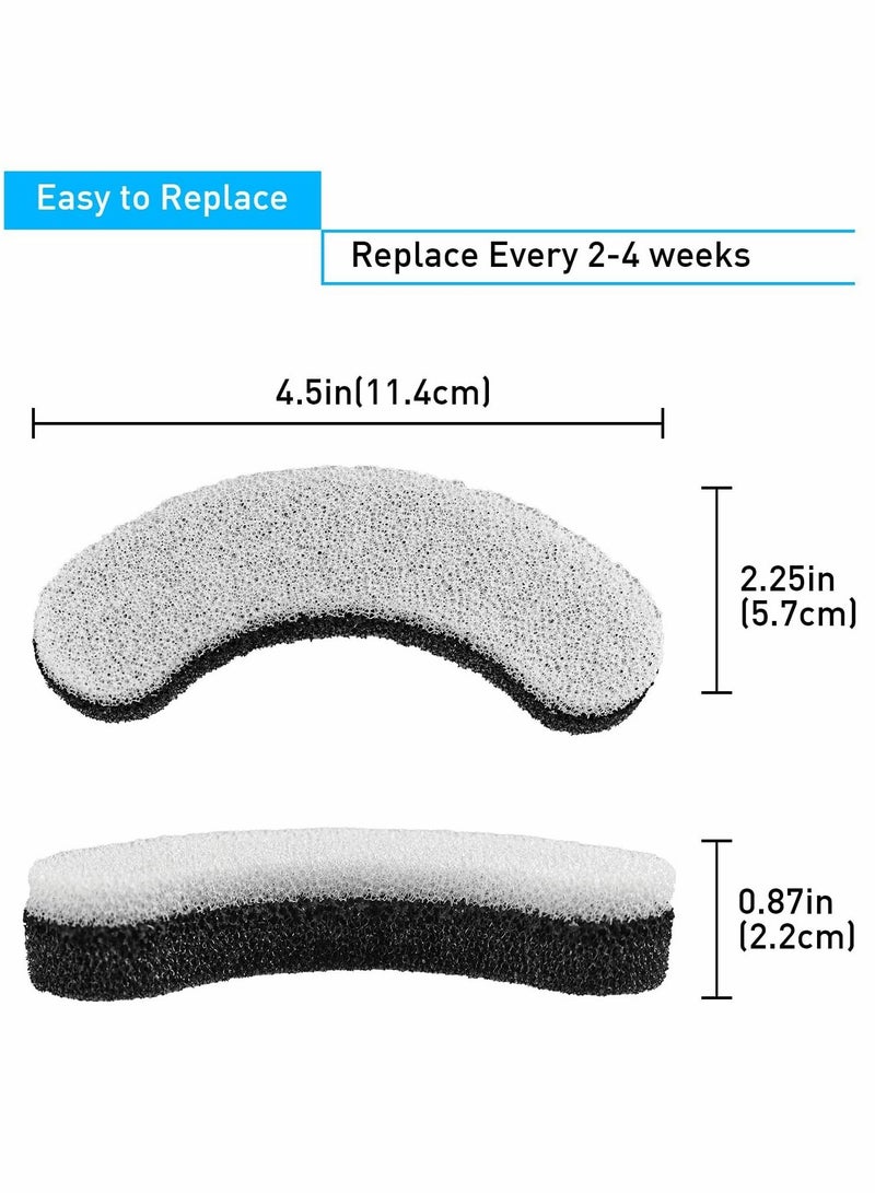 SYOSI Filter Element Pet Water Dispenser Filter Element Activated Carbon Replacement Filter For Pet Fountain Water Fountain Filter Element For WF050 WF100 Cat Fountain Purification Water Hair 4Pcs  - Image 3