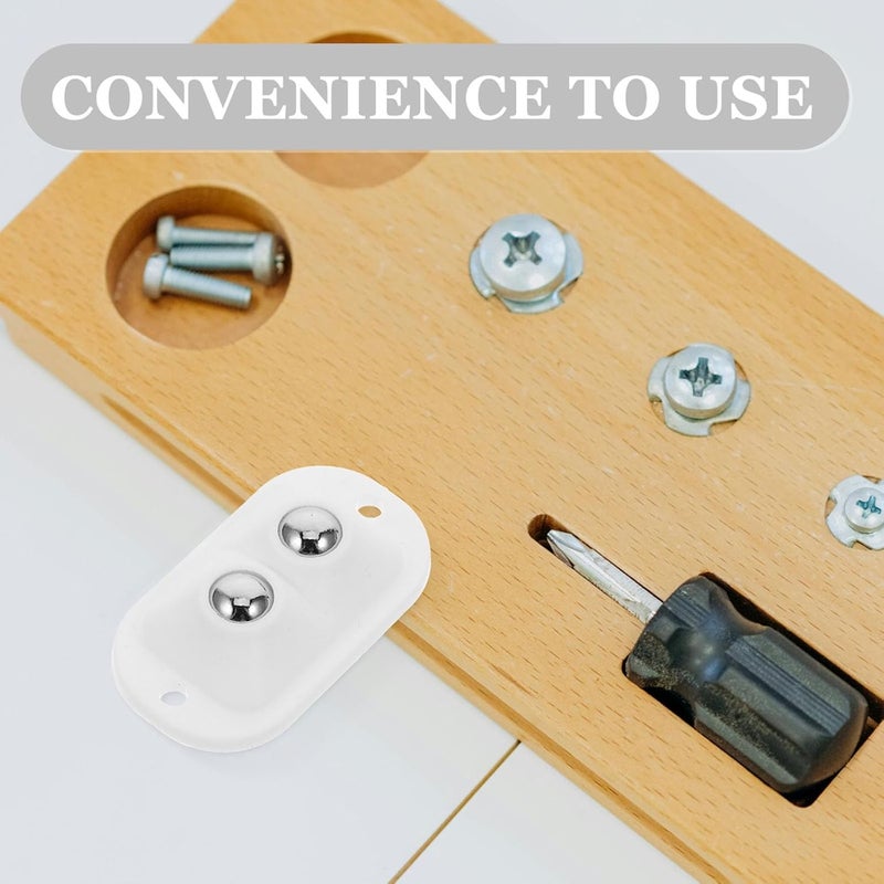 4Pcs Self Adhesive Caster Wheels For Furniture Storage Boxes Trash Cans No Drill Mobility - Image 4