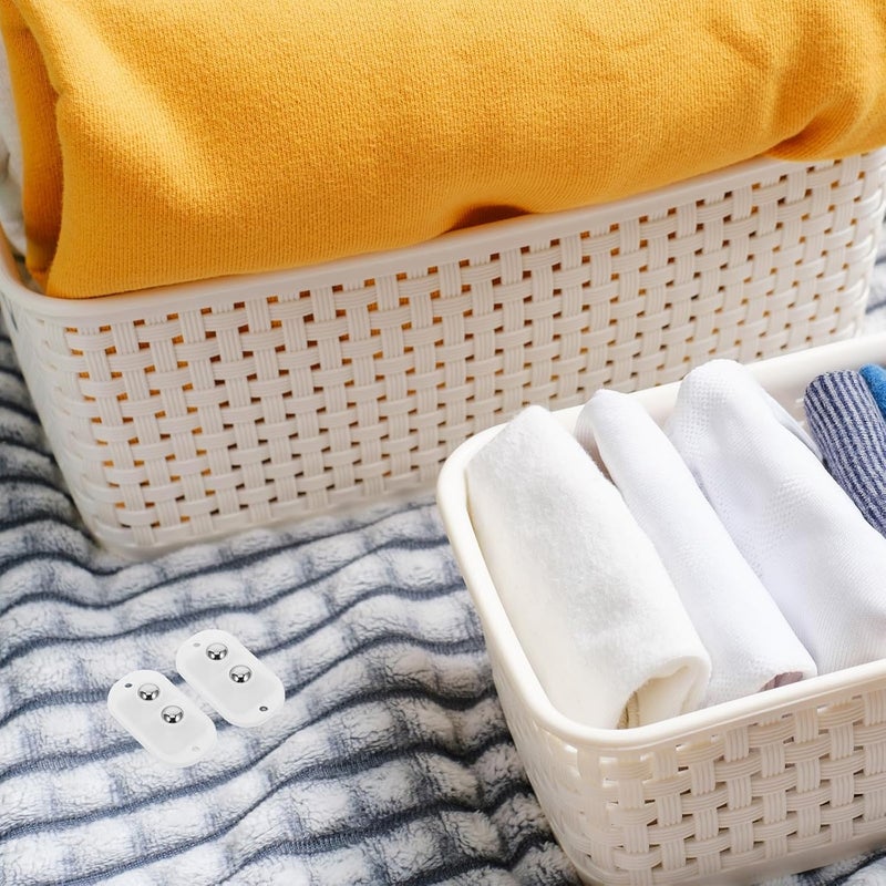 4Pcs Self Adhesive Caster Wheels For Furniture Storage Boxes Trash Cans No Drill Mobility - Image 5