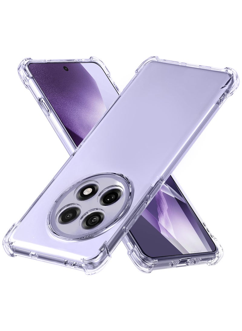 3Packs TPU Gorilla Case Cover for OnePlus ACE 5 PRO 5G, Reinforced Corner Bumper Phoce Cover and Camera Protection Slim Fit Shockproof Flexible with Two Shockproof 3D Screen Protector - Clear - Image 3