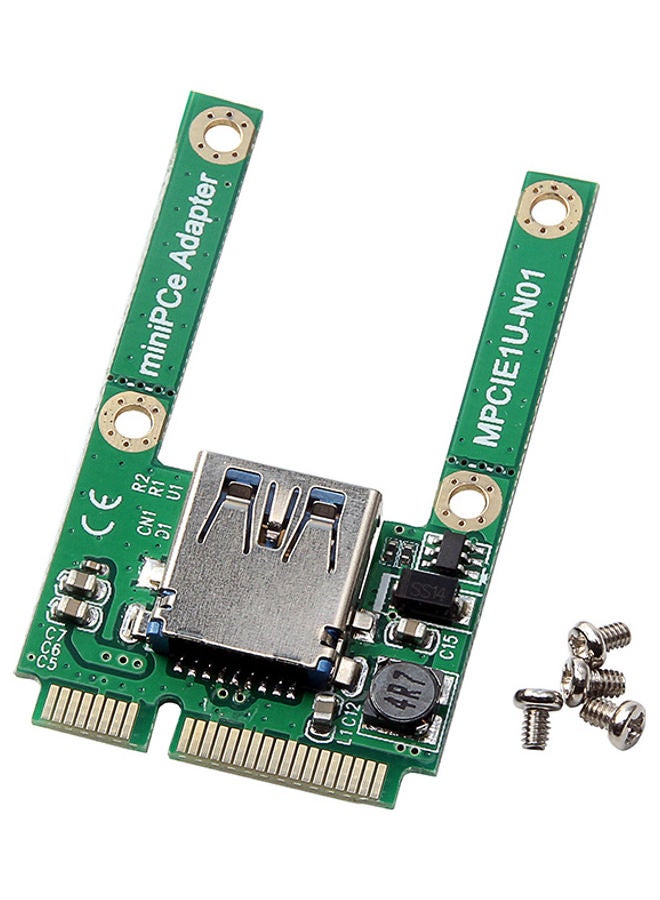 NIBEMINENT Mini PCI-E To USB2.0 Adapter Card PCI Express Support Height Size Multicolour - Image 5